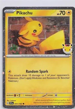 Miscellaneous Cards & Products #051/162 Pikachu (Pokemon Day 2026) Cosmo - Image 1