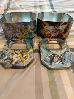 Pokemon card collection lot with 2 tins and burning spark deck SEE DESCRIPTION - Image 5