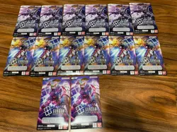 Gundam Card Game New Type Rising GB01 Sleeved Booster Packs lot x14 sealed - Image 1