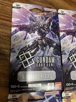 Gundam Card Game New Type Rising GB01 Sleeved Booster Packs lot x14 sealed - Image 2