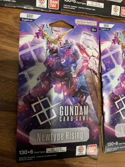 Gundam Card Game New Type Rising GB01 Sleeved Booster Packs lot x14 sealed - Image 4