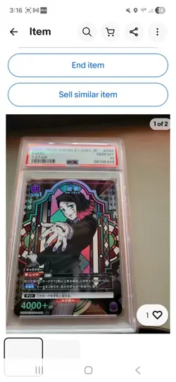 Union Arena PSA Bundle 8 Psa Graded Slabs As Shown In Picture Plus Bonus Card - Image 4