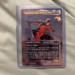 Daredevil, Man Without Fear (Borderless) (0324) Marvel Super Heroes Foil - Image 1