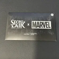 MTG Secret Lair Drop Series: MARVEL Iron Man Rainbow Foil FACTORY SEALED - Image 1