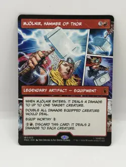 Mjolnir, Hammer of Thor FOIL (Borderless) Marvel Super Heroes 0303 - Image 1