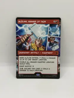 Mjolnir, Hammer of Thor FOIL (Borderless) Marvel Super Heroes 0303 - Image 2