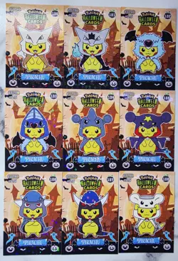 Pokemon Collectoons halloween card lot Pikachu PONCHO - Image 1
