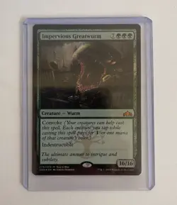 Impervious Greatwurm - Foil Buy-a-Box Promo GRN LP MTG - Image 1