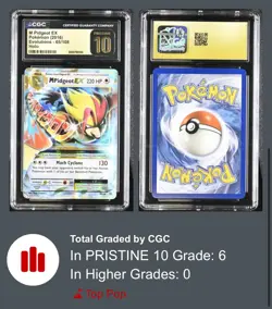 M Pidgeot EX 65/108 Evolutions Holo Ultra Rare 2016 CGC 10 PRISTINE - Image 1