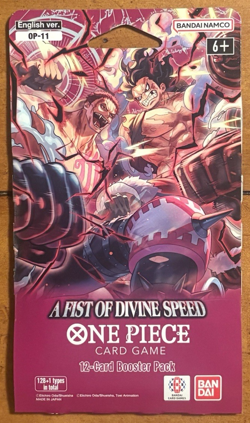 Bandai One Piece TCG A Fist of Divine Speed OP-11 Sleeved Booster Pack - English - Image 1