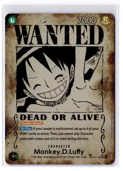 One Piece Monkey.D.Luffy Wanted Poster OP13-118 Carrying On His Will - Image 1