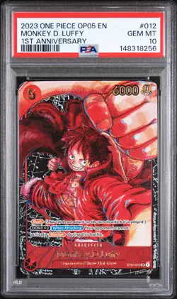 2023 ONE PIECE OP05-AWAKENING OF THE NEW ERA #012 MONKEY D. LUFFY PSA 10 - Image 1