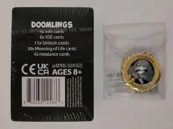 Doomlings Overlush Kickstarter Exclusive Cards Medallion 1st Player Edition - Image 1
