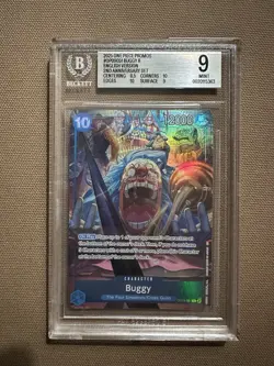 Bandai One Piece Buggy OP09-051 Promo Foil Rare English 2025 BGS 9 - Image 1