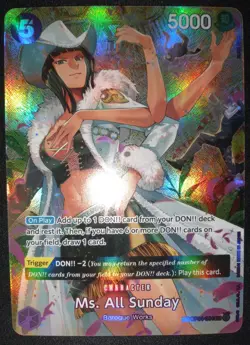 One Piece Ms. All Sunday OP04-064 SP Alt Art Holo English - Image 3