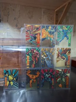 1994 Marvel Universe Series Suspended Animation Complete Set x 10 Good Con - Image 3