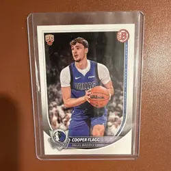Topps Bowman 2025-26 Cooper Flagg Rookie Base Set #1 Dallas Mavericks NBA - Image 1