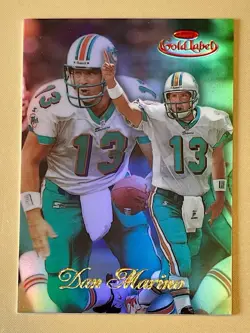 1998 TOPPS - GOLD LABEL - DAN MARINO # 30 RED LABEL - CARD # 005/025 - Image 3