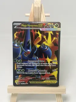 Mega Heracross EX 108/094 Phantasmal Flames Full Art IR Pokemon TCG Card - Image 1