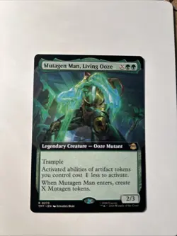 Mutagen Man, Living Ooze Extended Art Teenage Mutant Ninja Turtles MTG NM 0273 - Image 1