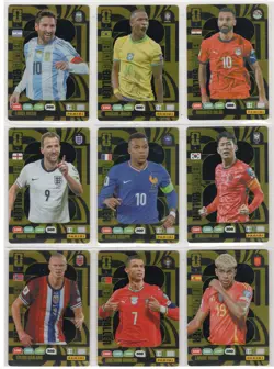 PANINI FIFA WORLD CUP 2026 - FULL SET OF 9 GOLDEN BALLER CARDS - Image 1