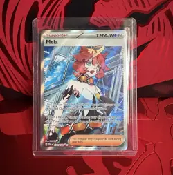 Pokemon TCG Mela 236/182 Sv04 Paradox Rift Ultra Rare Full Art Holo Near Mint - Image 1