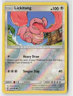 Pokemon Lickitung - 161/236 - Common Unified Minds Reverse Holo NM - Image 1