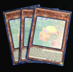 3x - Yugioh Melffy Catty ROTD-EN018 SUPER RARE 1st Ed. - NM - Image 1