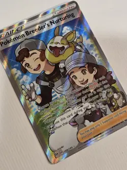 Pokemon Breeder's Nurturing 188/189 Darkness Ablaze Full Art Ultra Rare Trainer - Image 3