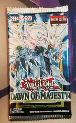 Yu-Gi-Oh! TCG 1st Edition Dawn of Majesty Booster Pack English - Image 1