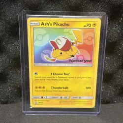 Pokemon Limited Rare "I Choose You" SEALED Ashs's Pikachu TCG 2017 Promo Card - Image 1