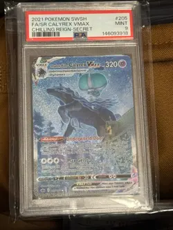 Shadow Rider Calyrex VMAX (Alternate Art ) 205/198 Chilling Reign Holo PSA 9 - Image 1
