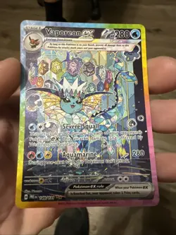 Vaporeon EX 149/131 SIR Prismatic Evolutions Pokemon Special Illustration Rare - Image 1