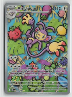 Ambipom 107/094 Illustration Rare Phantasmal Flames Pokemon Near Mint - Image 1