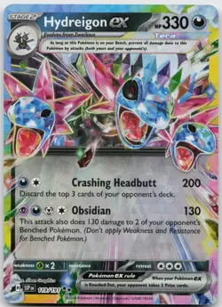 Hydreigon ex 119/191 Double Rare Surging Sparks Pokemon Holo Near Mint - Image 1