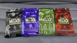 Star Wars CCG Limited Sealed 4 Pack Lot Premiere A New Hope Dagobah Cloud City - Image 1