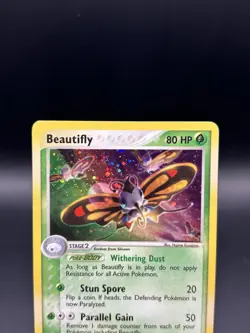 Pokemon TCG Beautifly EX Ruby and Sapphire Holo Card 2/109 Rare - LP+ - Image 2