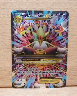 M Alakazam EX Mega Full Art Ultra Rare Holo 118/124 Fates Collide Pokemon HP/DMG - Image 1