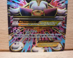 M Alakazam EX Mega Full Art Ultra Rare Holo 118/124 Fates Collide Pokemon HP/DMG - Image 3