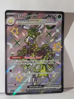 Espathra ex 214/091 Full Art Shiny Paldean Fates Pokemon TCG - Image 1