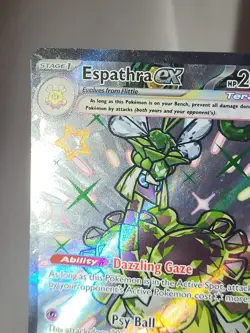 Espathra ex 214/091 Full Art Shiny Paldean Fates Pokemon TCG - Image 3