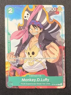 Monkey.D.Luffy ST16-005 Full Art - One Piece TCG English - Welcome Pack Vol. 2 - Image 1