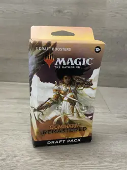 Magic The Gathering Dominaria Remastered (3) Draft Booster Pack Sealed - Image 1