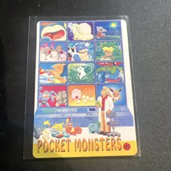Vintage PocketMonster Holo Prism Sticker Card *RARE**MINT* Bulbasaur #54 - Image 2