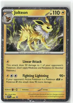 Jolteon (Cosmos Holo), Pokemon SV: Scarlet & Violet Promo Cards Rare, 169 NM - Image 1