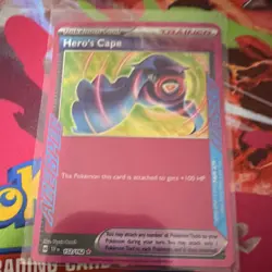 Pokemon TCG Hero's Cape 152/162 SV05: Temporal Forces Holo ACE SPEC Rare - Image 1