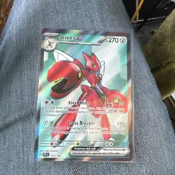 Scizor ex 195/162 SV05: Temporal Forces Pokemon TCG Holo Card ( Pack Fresh ) - Image 1