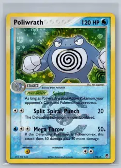 Poliwrath 11/112 Holo Rare FireRed & LeafGreen Pokemon Reverse Holo MP - Image 1