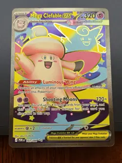 Mega Clefable ex 103/088 Me03: Perfect Order Holo Pokemon - Image 1