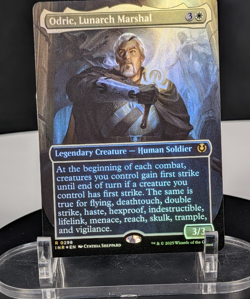 MTG Odric Lunarch Marshal BORDERLESS FOIL NM Innistrad Remastered INR #0298 - Image 1